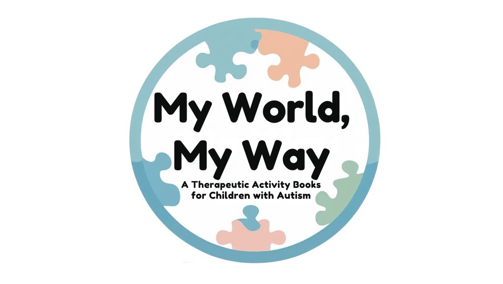 my world, my way a therapeutic activity books for children with autism logo